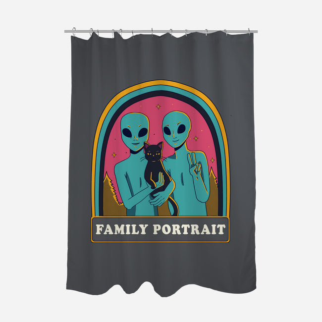 Portrait Family-None-Polyester-Shower Curtain-yumie