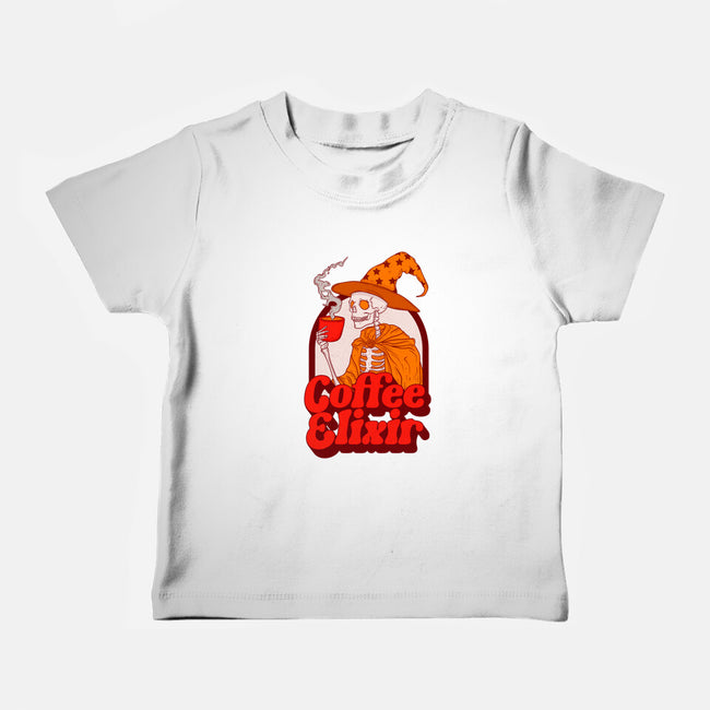 Coffee Elixir-Baby-Basic-Tee-Jess.Adams.Creates