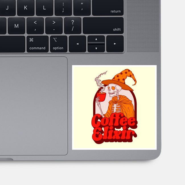 Coffee Elixir-None-Glossy-Sticker-Jess.Adams.Creates