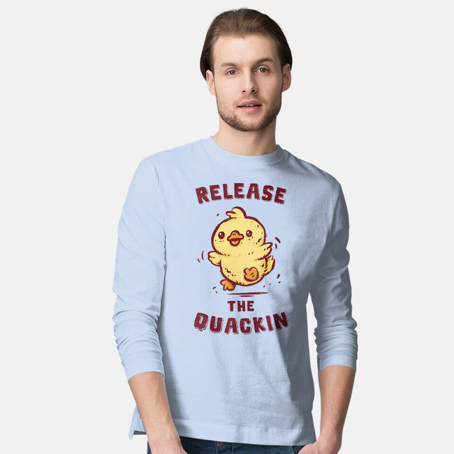 Release The Quackin-Mens-Long Sleeved-Tee-kg07