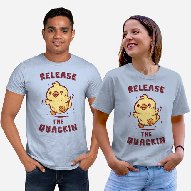 Release The Quackin-Unisex-Basic-Tee-kg07