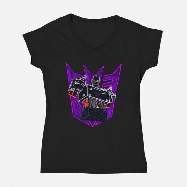 Neontron-Womens-V-Neck-Tee-Raymond Vidaca