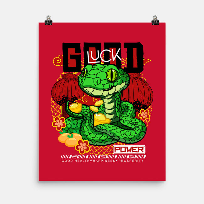 Good Luck Snake-None-Matte-Poster-bloomgrace28