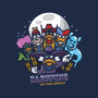 Darkwing Vs The World-Mens-Long Sleeved-Tee-jrberger