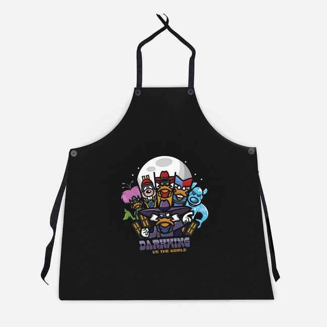 Darkwing Vs The World-Unisex-Kitchen-Apron-jrberger