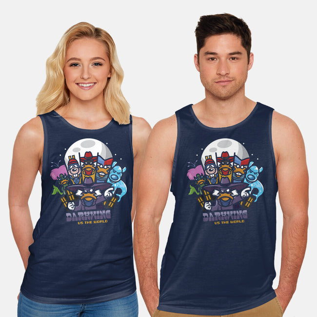 Darkwing Vs The World-Unisex-Basic-Tank-jrberger