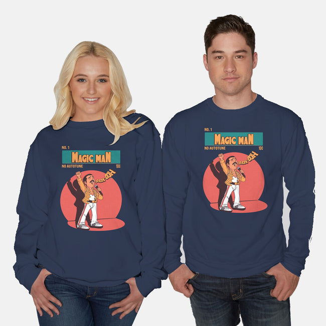 The Magic Man-Unisex-Crew Neck-Sweatshirt-P1yu5h