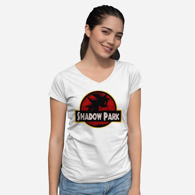 Shadow Park-Womens-V-Neck-Tee-spoilerinc