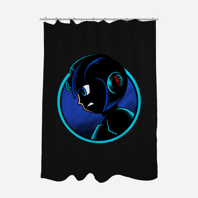 Shadow Cyborg-None-Polyester-Shower Curtain-spoilerinc