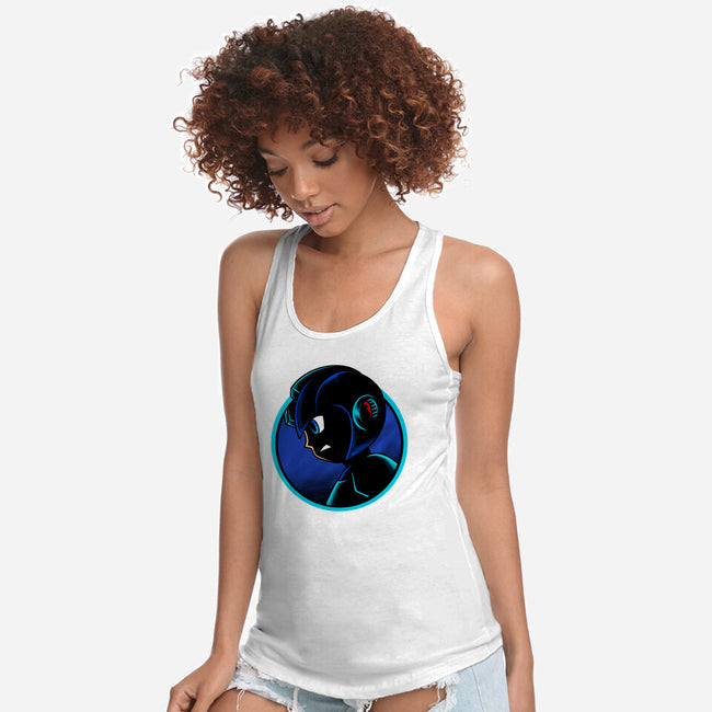 Shadow Cyborg-Womens-Racerback-Tank-spoilerinc