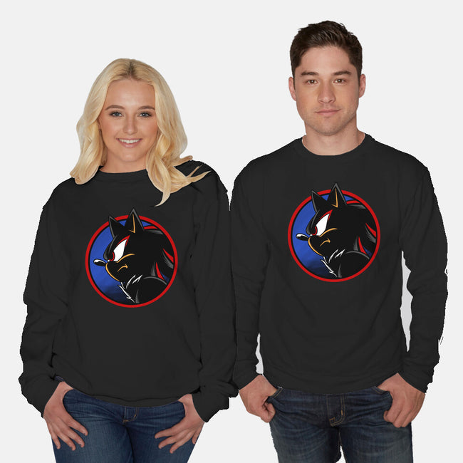 Dark Hedgehog-Unisex-Crew Neck-Sweatshirt-spoilerinc