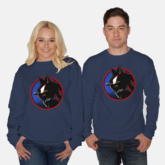 Dark Hedgehog-Unisex-Crew Neck-Sweatshirt-spoilerinc