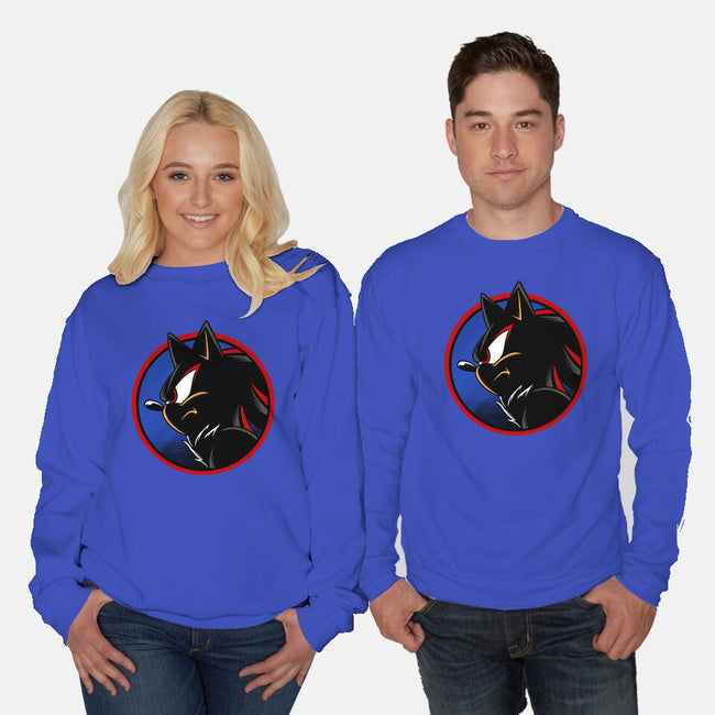 Dark Hedgehog-Unisex-Crew Neck-Sweatshirt-spoilerinc