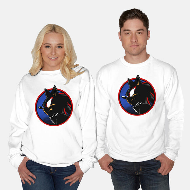 Dark Hedgehog-Unisex-Crew Neck-Sweatshirt-spoilerinc