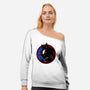 Dark Hedgehog-Womens-Off Shoulder-Sweatshirt-spoilerinc