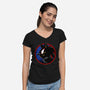 Dark Hedgehog-Womens-V-Neck-Tee-spoilerinc