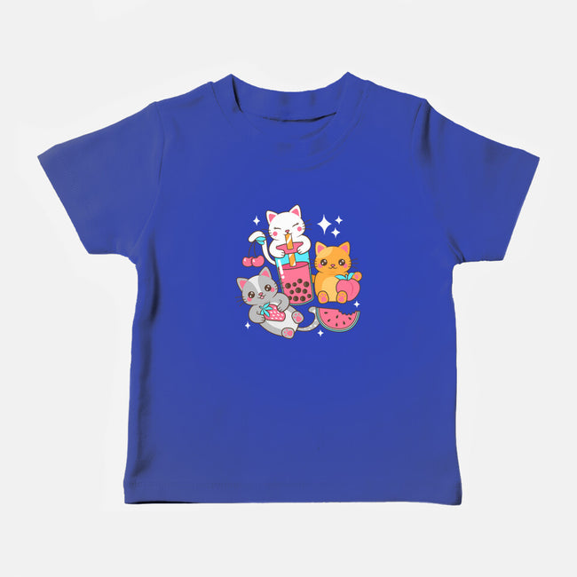 Boba Tea Kittens-Baby-Basic-Tee-robyriker