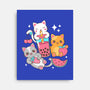 Boba Tea Kittens-None-Stretched-Canvas-robyriker