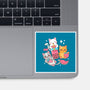 Boba Tea Kittens-None-Glossy-Sticker-robyriker