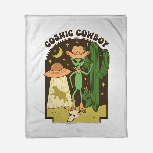 Cosmic Cowboy-None-Fleece-Blanket-robyriker