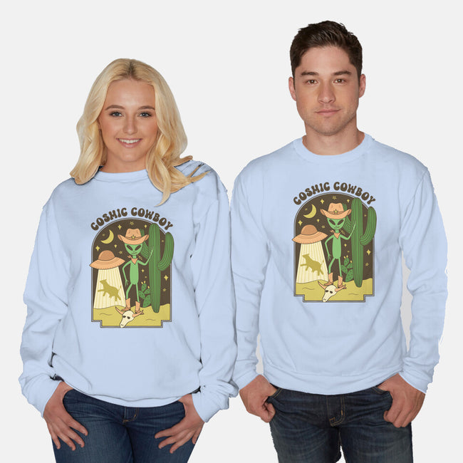 Cosmic Cowboy-Unisex-Crew Neck-Sweatshirt-robyriker