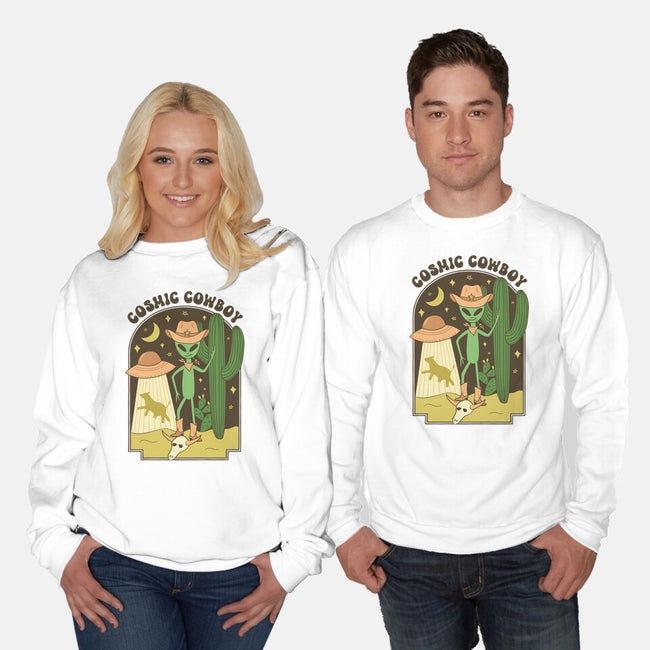 Cosmic Cowboy-Unisex-Crew Neck-Sweatshirt-robyriker