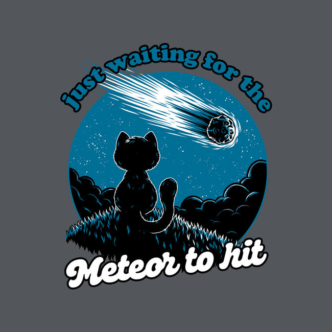 Cat Waiting The Meteor-None-Glossy-Sticker-Studio Mootant