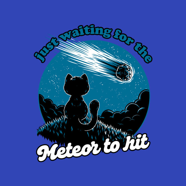 Cat Waiting The Meteor-None-Removable Cover w Insert-Throw Pillow-Studio Mootant