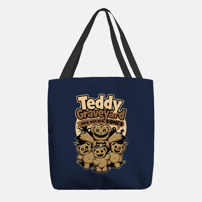 Teddy Graveyard Snack-None-Basic Tote-Bag-Studio Mootant