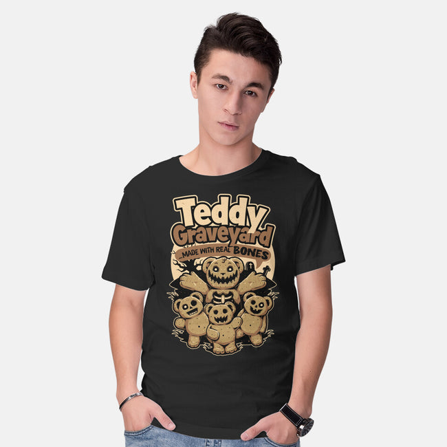 Teddy Graveyard Snack-Mens-Basic-Tee-Studio Mootant