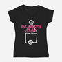 Is Child's Play-Womens-V-Neck-Tee-demonigote