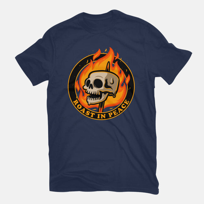 Marshmallow Skull Fire-Unisex-Basic-Tee-Studio Mootant