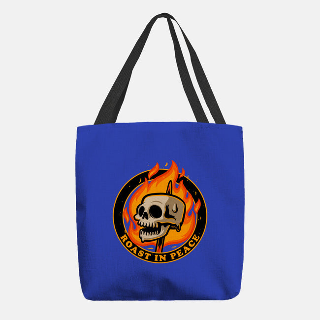 Marshmallow Skull Fire-None-Basic Tote-Bag-Studio Mootant