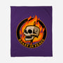 Marshmallow Skull Fire-None-Fleece-Blanket-Studio Mootant