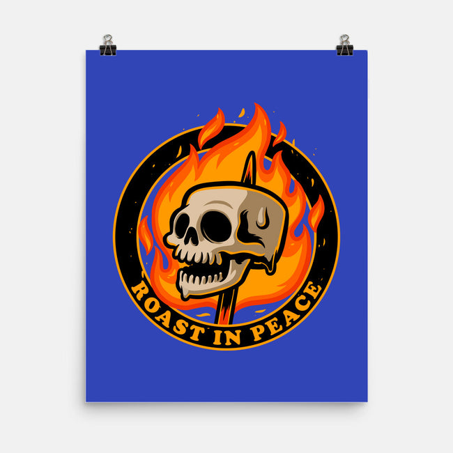 Marshmallow Skull Fire-None-Matte-Poster-Studio Mootant