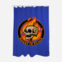 Marshmallow Skull Fire-None-Polyester-Shower Curtain-Studio Mootant