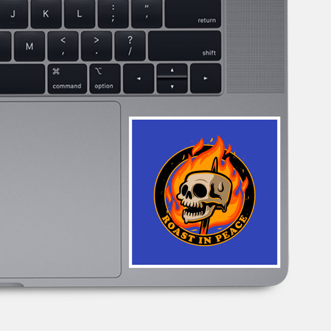 Marshmallow Skull Fire-None-Glossy-Sticker-Studio Mootant