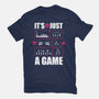 Just A Game-Womens-Fitted-Tee-demonigote