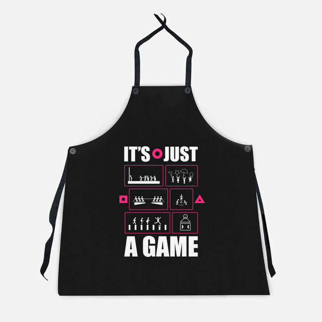 Just A Game-Unisex-Kitchen-Apron-demonigote