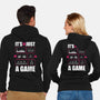 Just A Game-Unisex-Zip-Up-Sweatshirt-demonigote