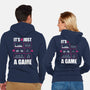 Just A Game-Unisex-Zip-Up-Sweatshirt-demonigote