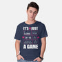 Just A Game-Mens-Basic-Tee-demonigote