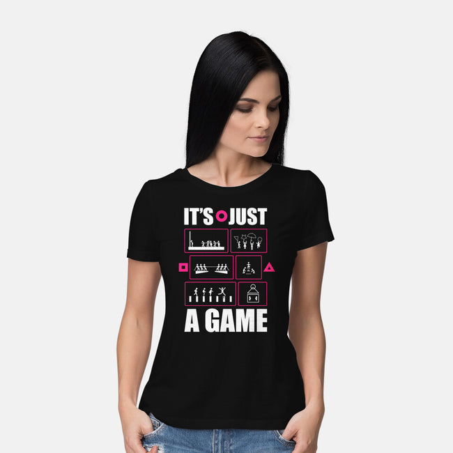 Just A Game-Womens-Basic-Tee-demonigote