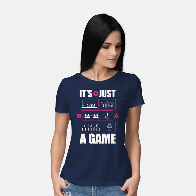 Just A Game-Womens-Basic-Tee-demonigote