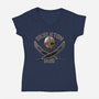 Skeleton Droid-Womens-V-Neck-Tee-Samuel