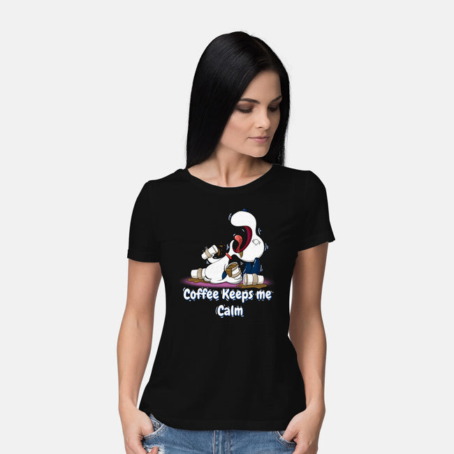 Keeps Me Calm-Womens-Basic-Tee-MaxoArt