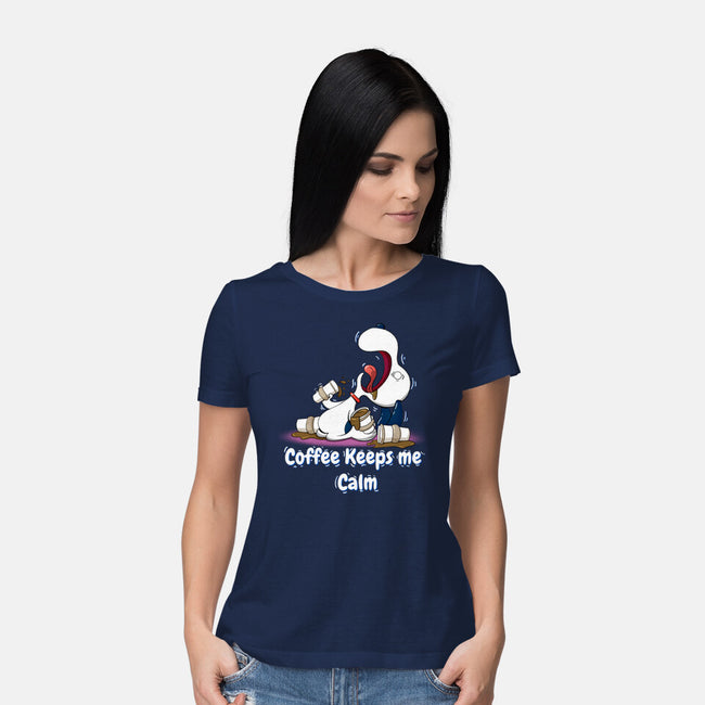 Keeps Me Calm-Womens-Basic-Tee-MaxoArt