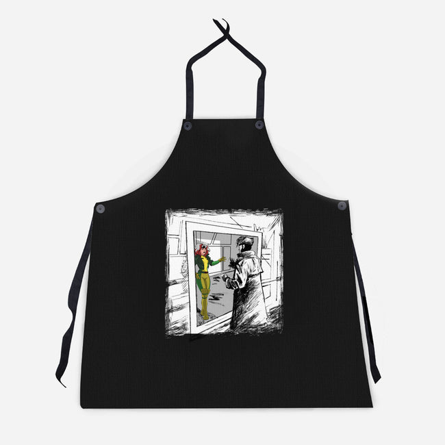 Take On Me Mon Cheri-Unisex-Kitchen-Apron-zascanauta