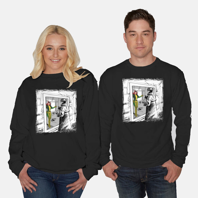 Take On Me Mon Cheri-Unisex-Crew Neck-Sweatshirt-zascanauta