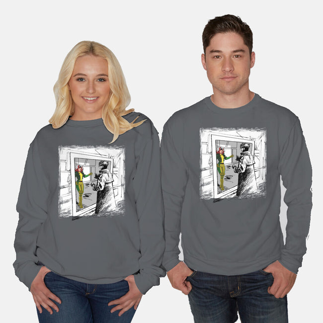 Take On Me Mon Cheri-Unisex-Crew Neck-Sweatshirt-zascanauta